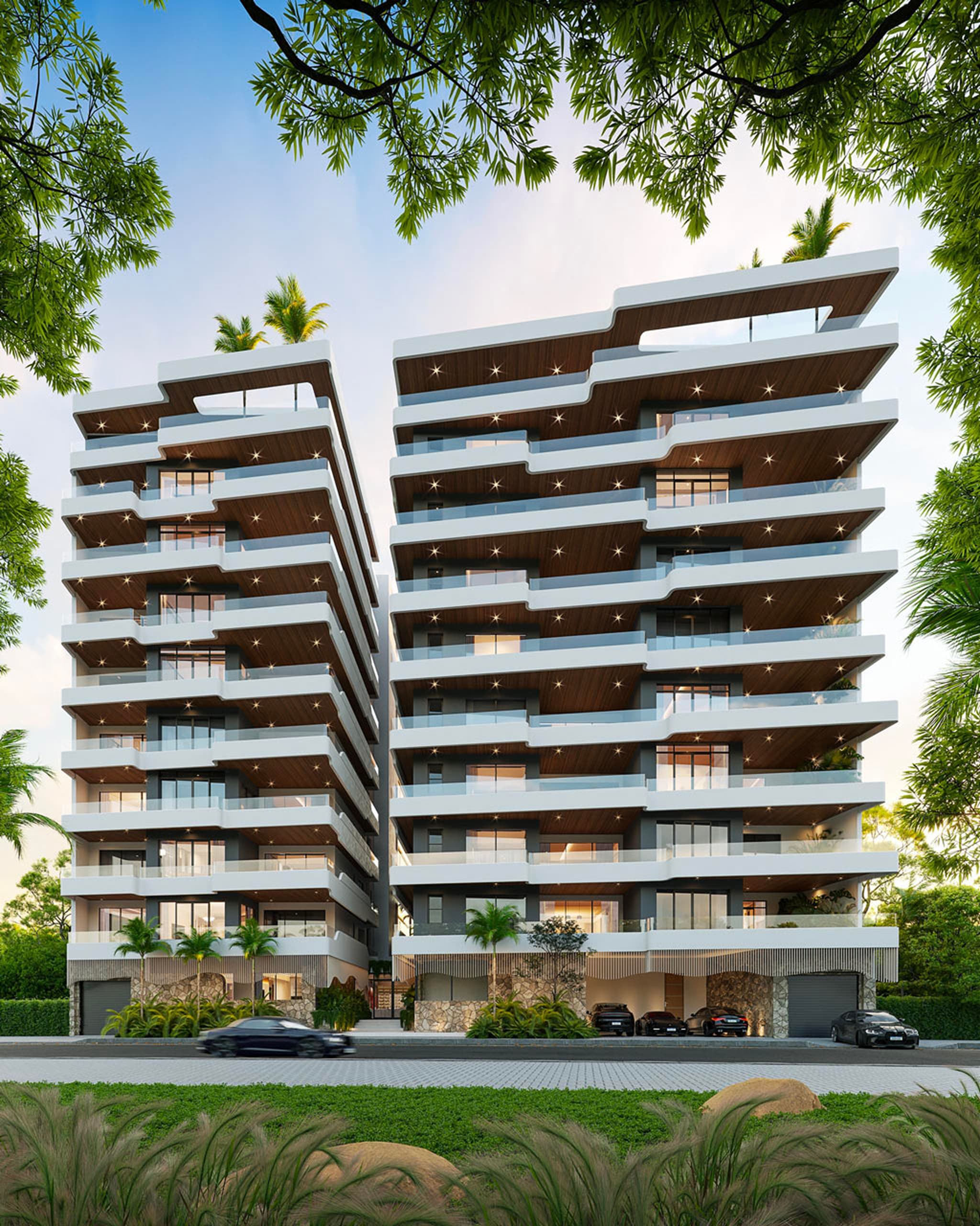Commercial towers with upgraded facilities